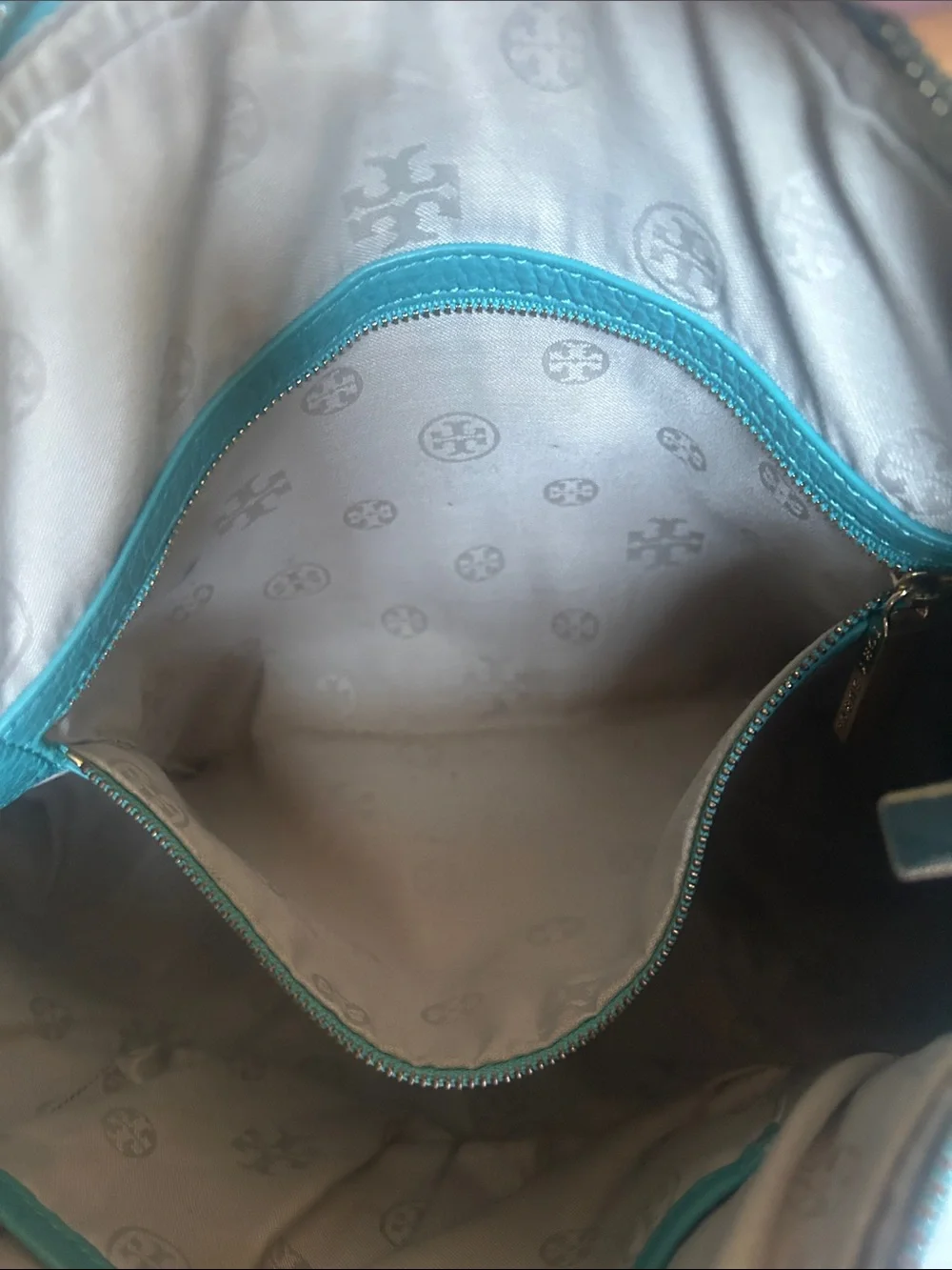 Tory Burch Amanda Crossbody Hobo in Turquoise